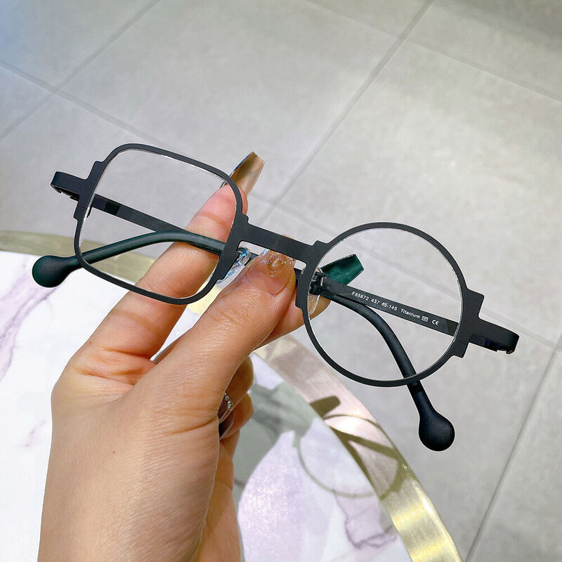 Lunettes de Vue Stella Carré Ronde Noir