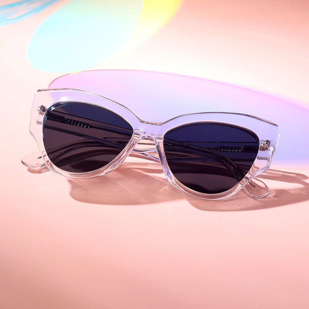 Pioneer Cat Eye Transparent Sunglasses