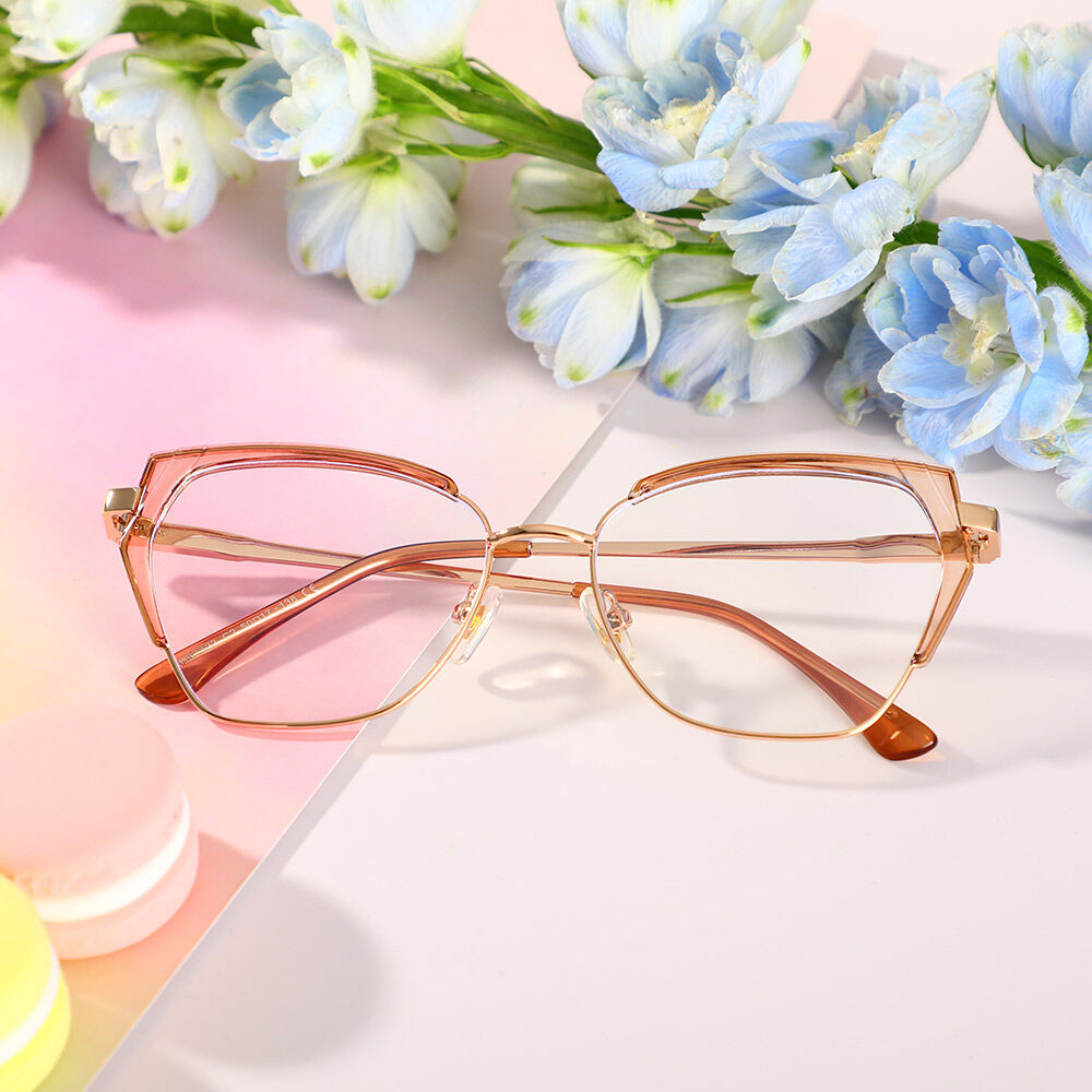 Beardd Cat Eye Champagne Brille