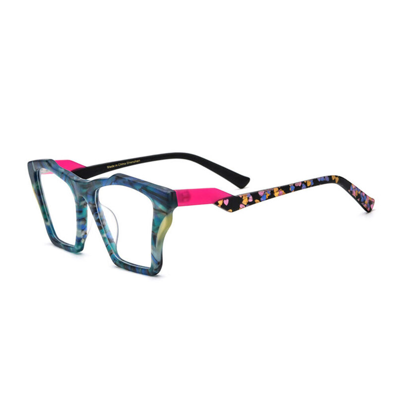 Karr Cat Eye Blue Glasses