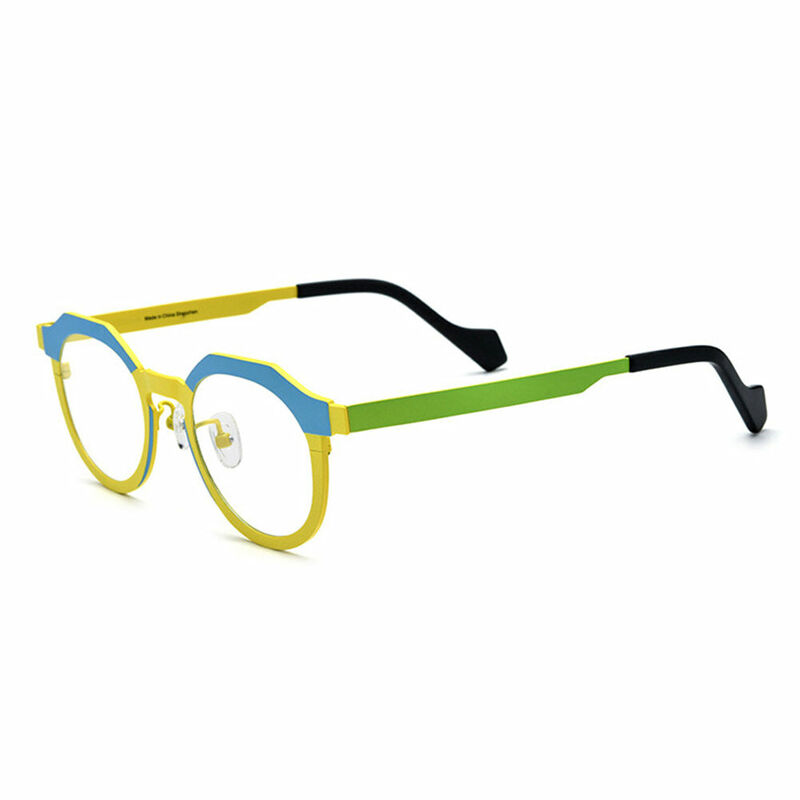 Charles Runde Gelbe Brille