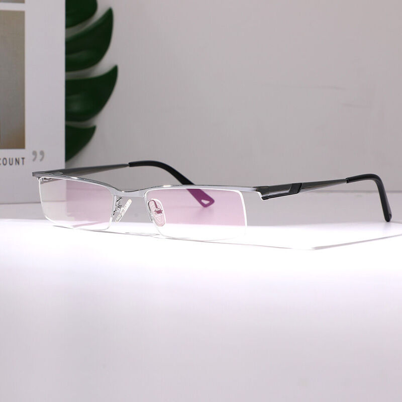 Hamilton Rectangle Silver Glasses