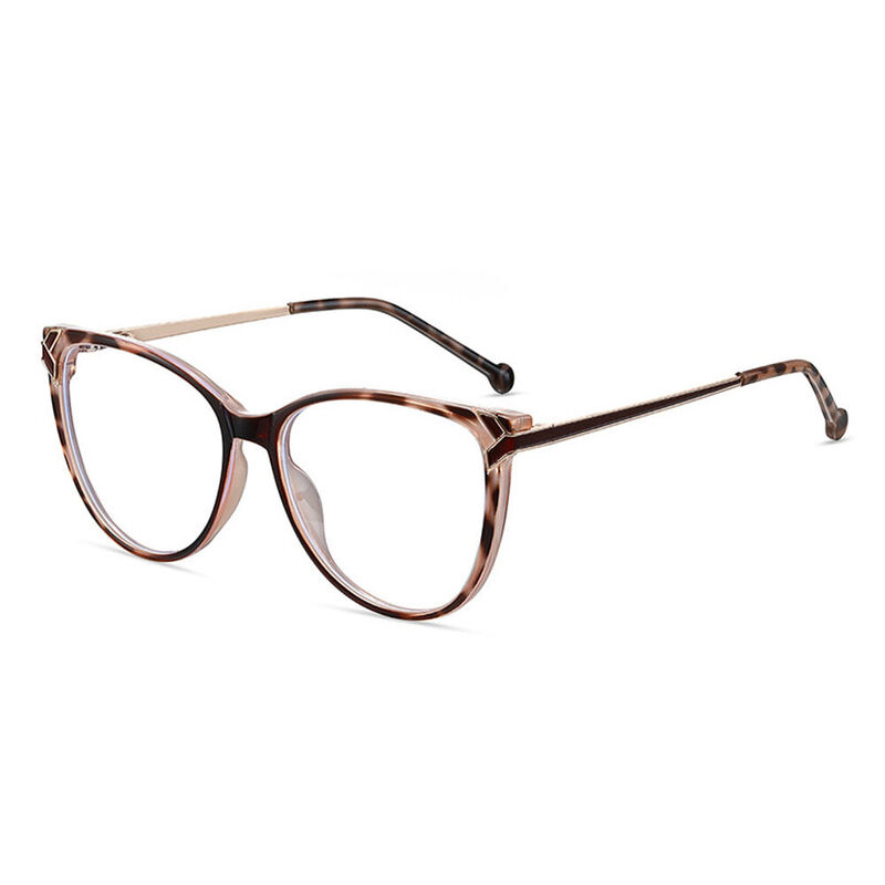 Eleano Cat Eye Leopard Glasses