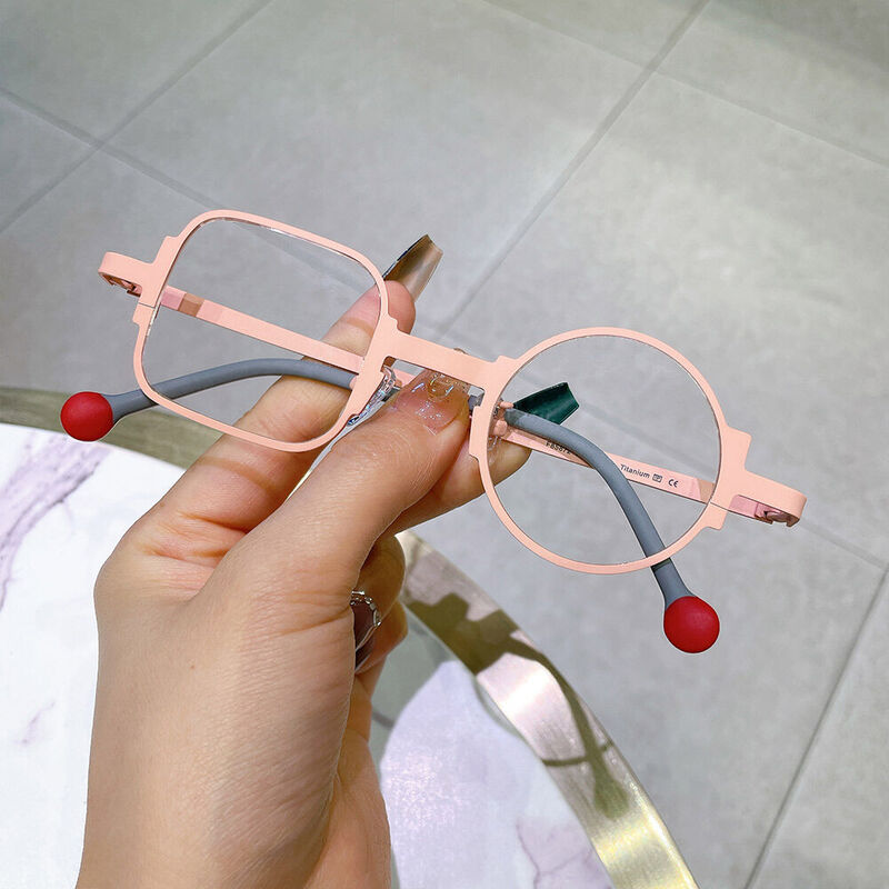 Lunettes de Vue Stella Carré Ronde Orange