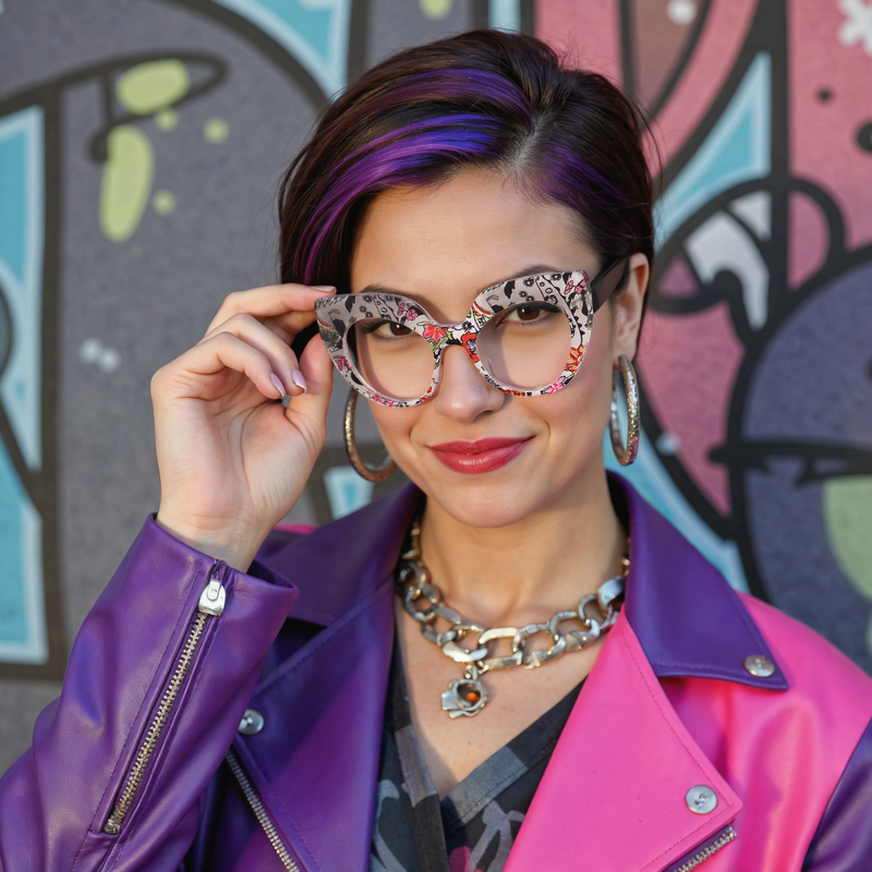 Lunettes de Vue Clyde Cat Eye Floral