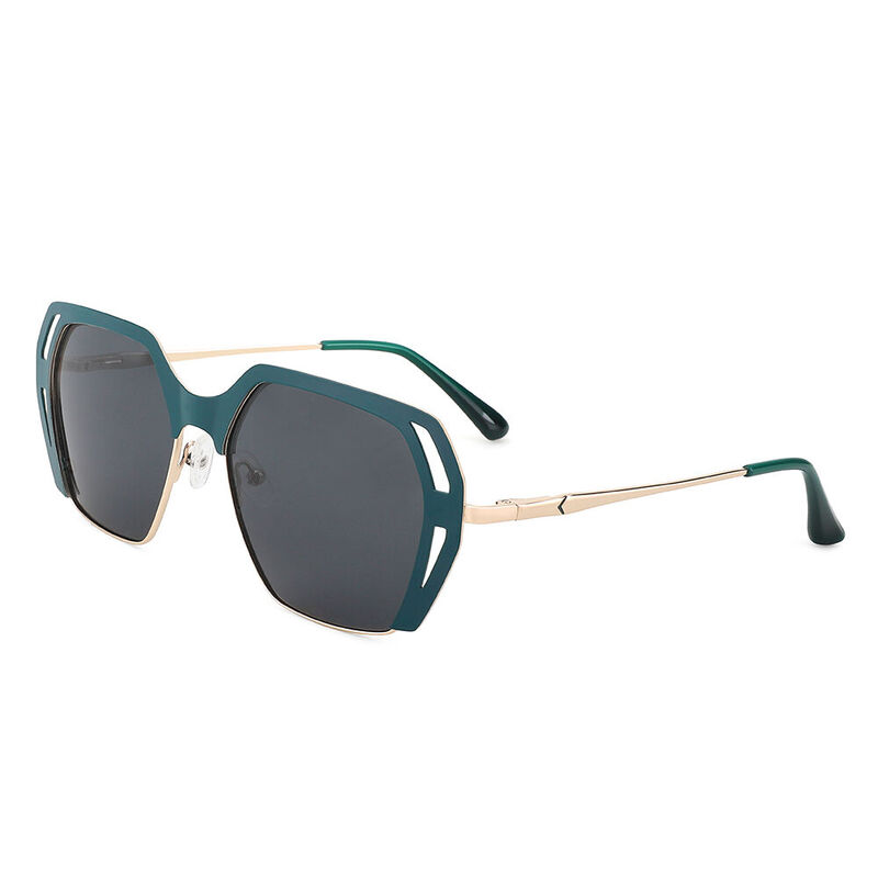 Transform Gafas de Sol Verdes Geométricas