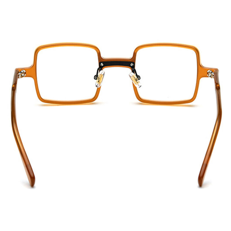 Bradley Square Orange Glasses