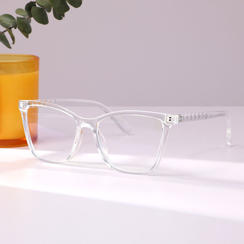Fay Square Clear Glasses