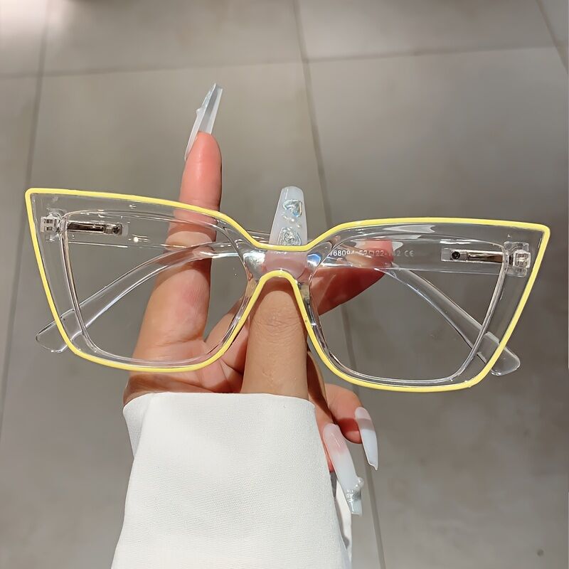 Elsa Cat Eye Yellow Glasses