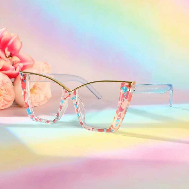 Oswald Cat Eye Pink Glasses