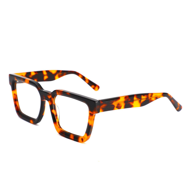 Edward Square Tortoise Glasses
