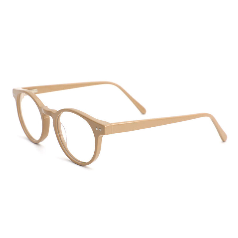 Lucia Runde Braune Brille