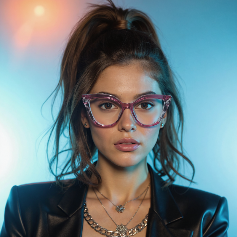 Faulkn Cat Eye Purple Glasses