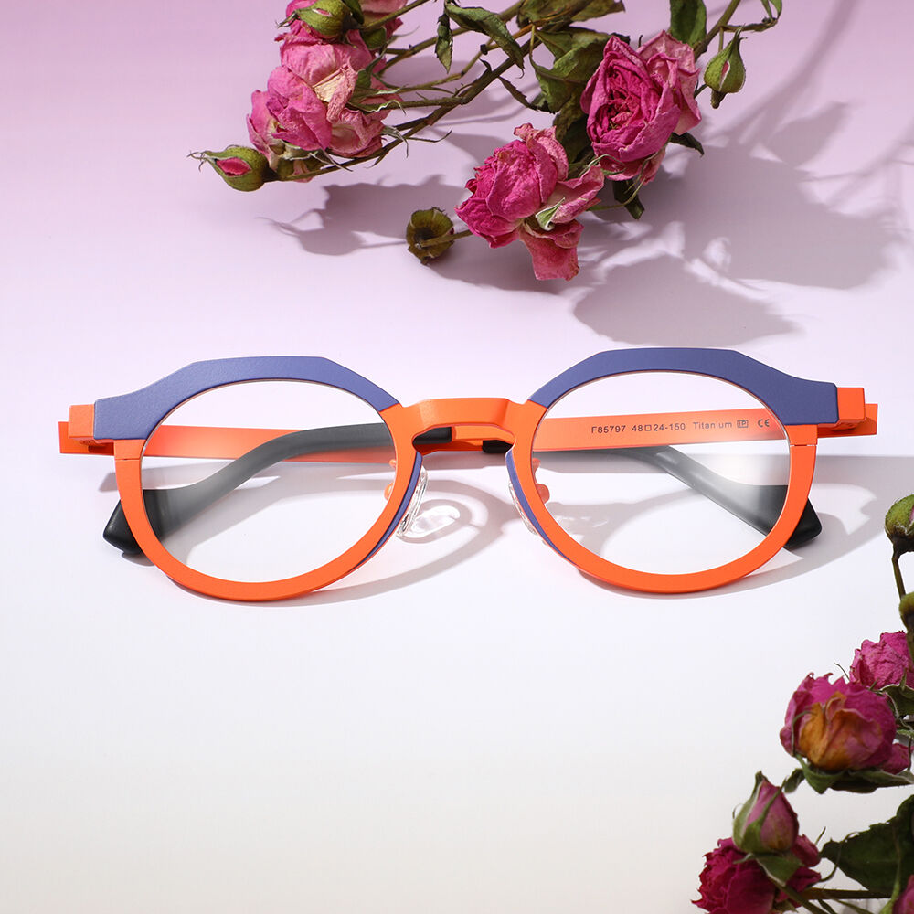 Occhiali da Vista Charles Rotondo Arancione