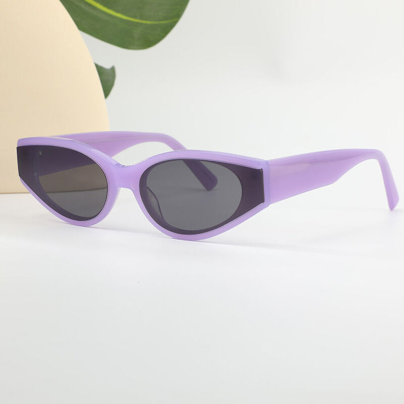 Storm Cat Eye Purple Sunglasses