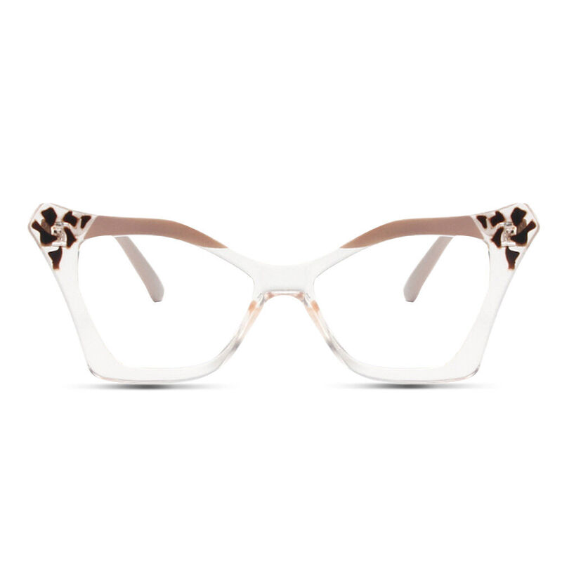 Scotao Cat Eye Brown Glasses