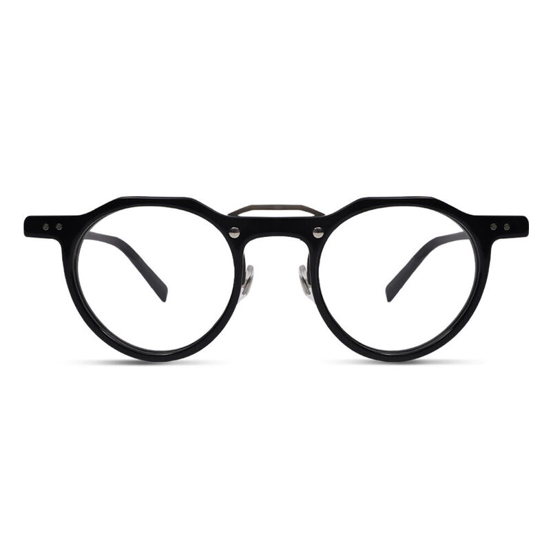 Alail Round Black Glasses