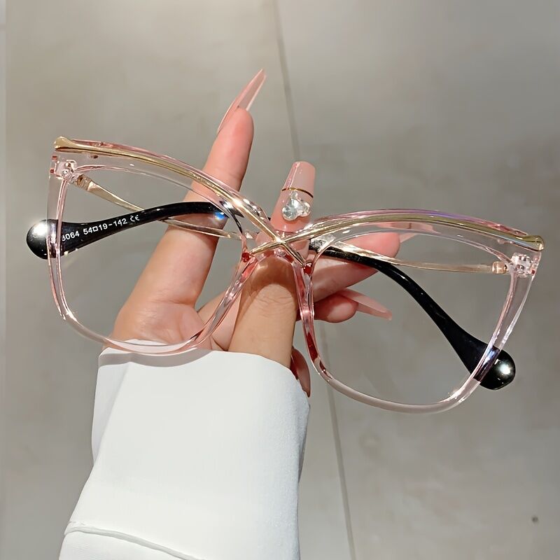 Lauretta Cat Eye Pink Glasses