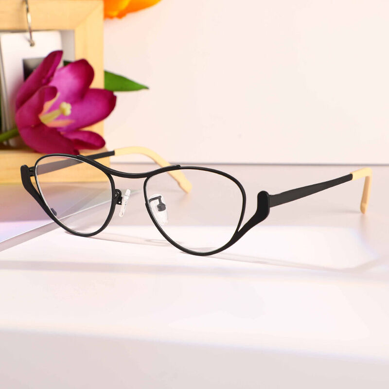 Norton Oval Black Glasses