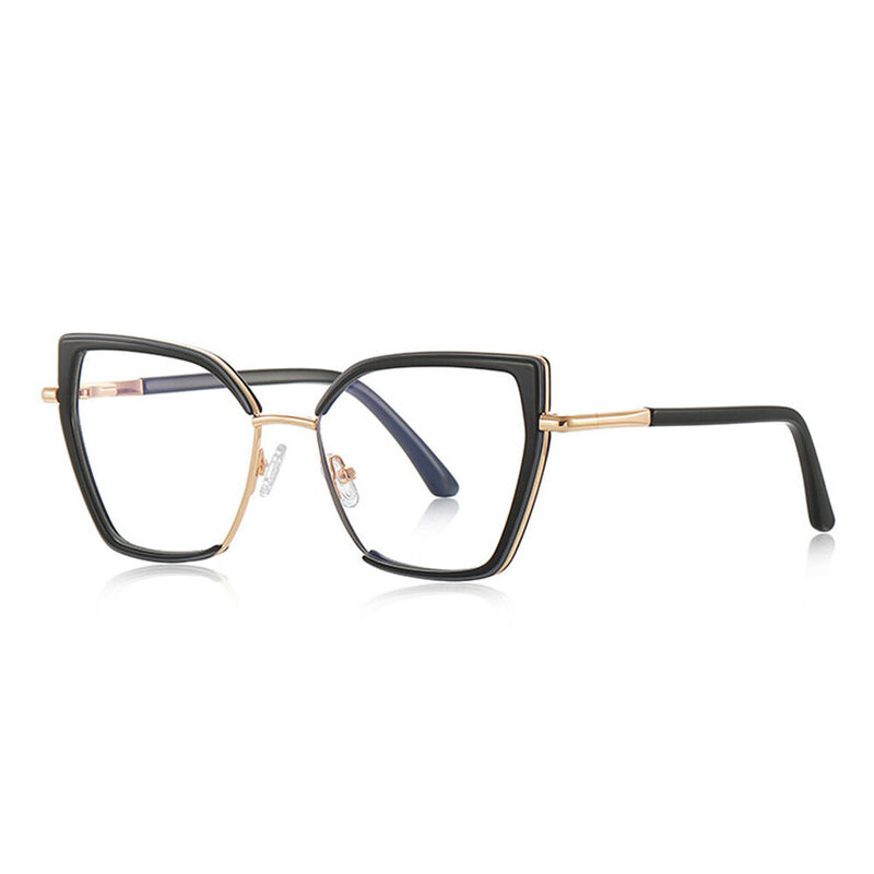 Modesty Cat Eye Black Glasses