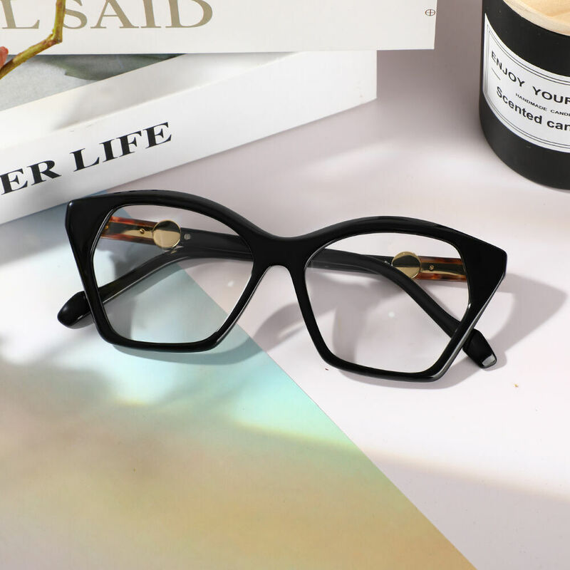 Rhodes Cat Eye Black Glasses