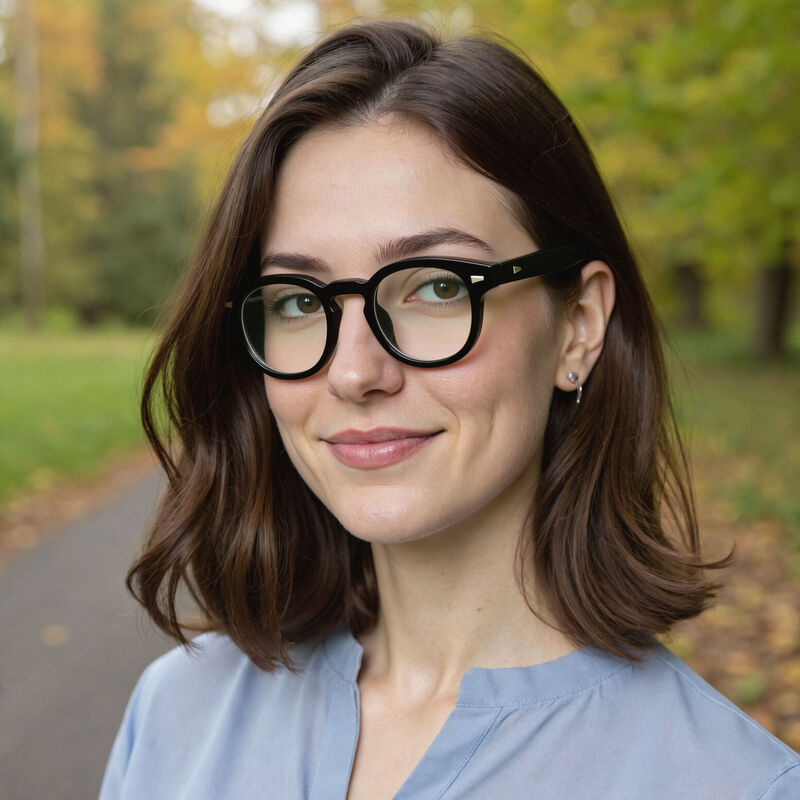 Lucien Square Black Glasses