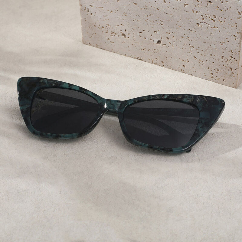 Karla Cat Eye Blue Sunglasses