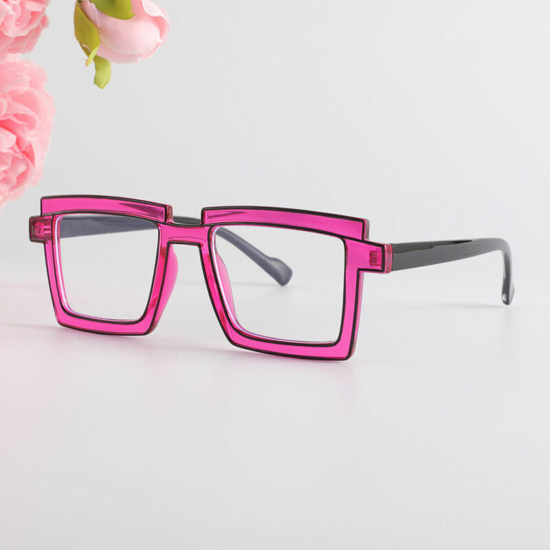 Flossie Square Purple Glasses