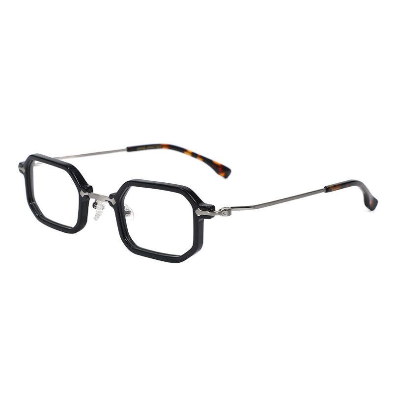 Abel Rectangle Black Glasses