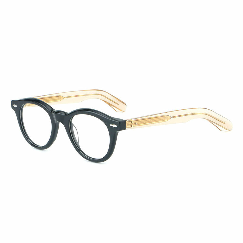 Hedm Round Black Glasses