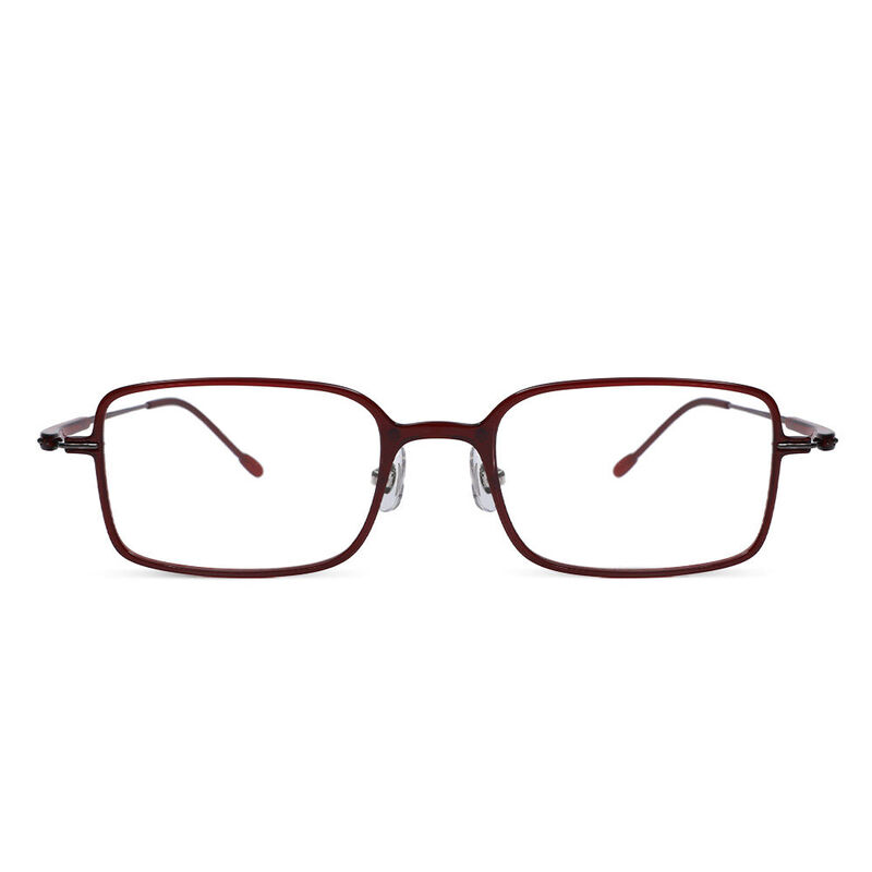 Ottea Rectangle Red Glasses