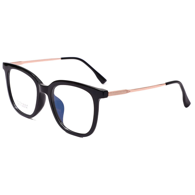 Edmun Square Black Glasses