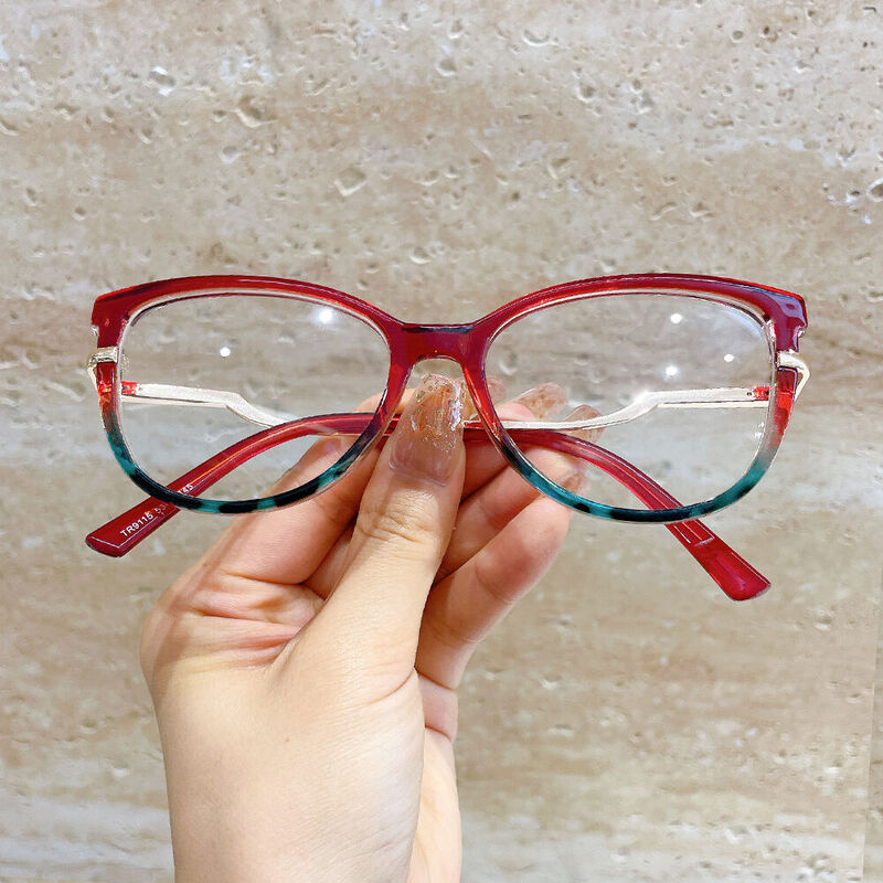 Maree Cat Eye Red Glasses