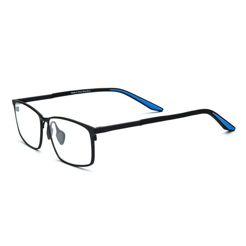 Katharine Rectangle Black Glasses