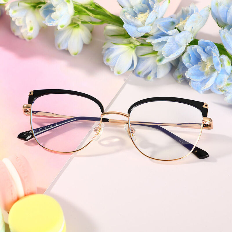 Patiencie Cat Eye Black Glasses