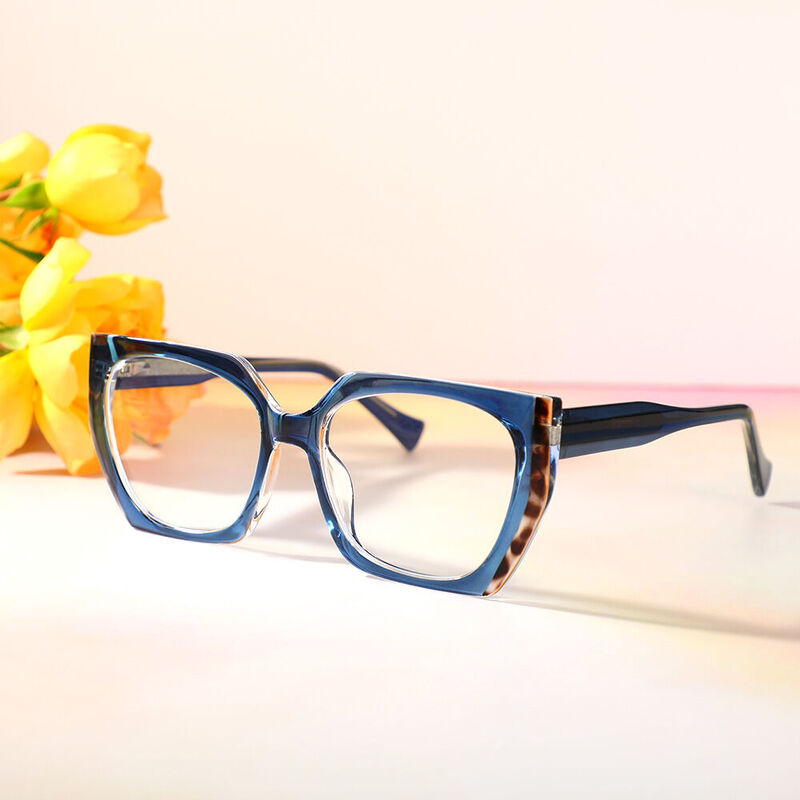 Sophy Cat Eye Blue Glasses