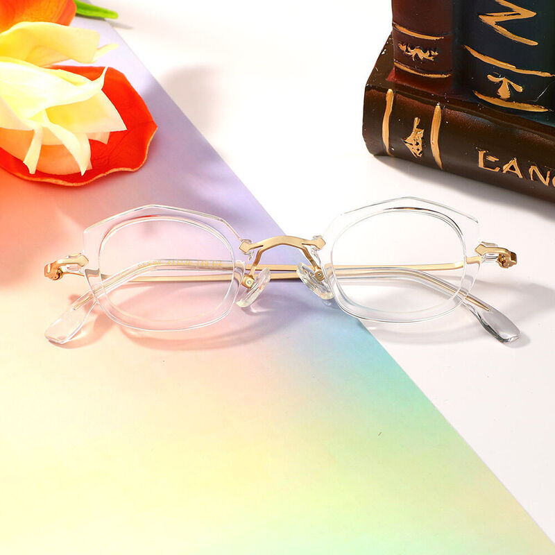 Simon Oval Clear Glasses