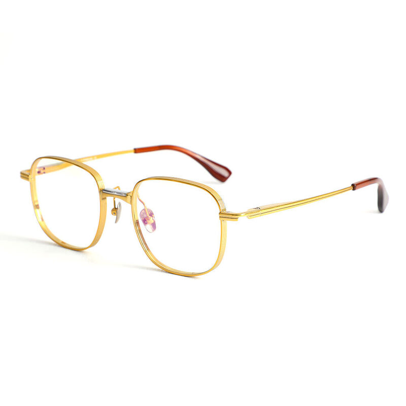 Greg Square Gold Glasses
