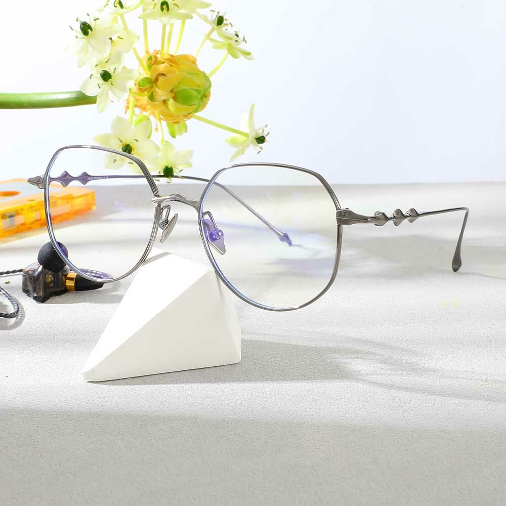 Lunettes de Vue Darlene Géométrique Bronze