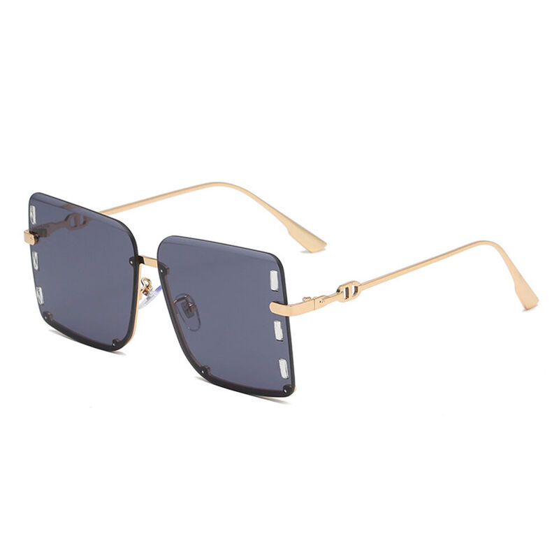 Annette Square Black Sunglasses