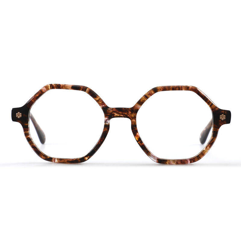 Barbara Geometric Tortoise Glasses