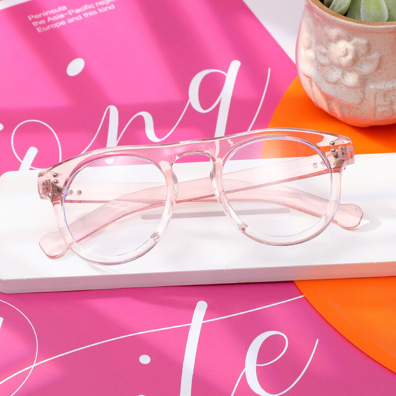 Paulei Round Pink Glasses