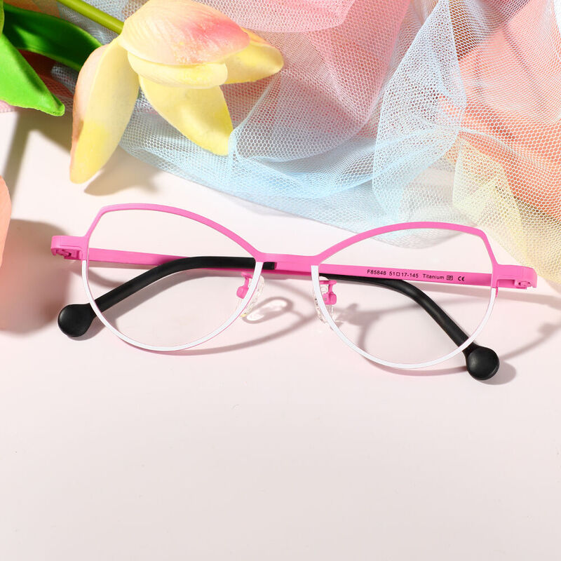 Newman Cat Eye Pink Glasses