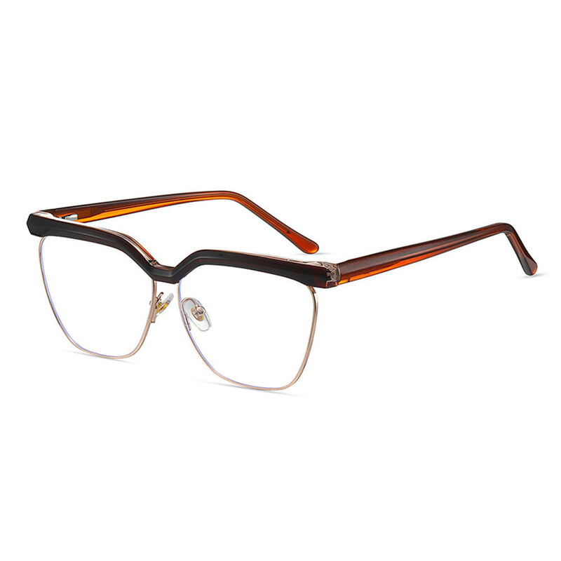 Gaskell Aviator Brown Glasses