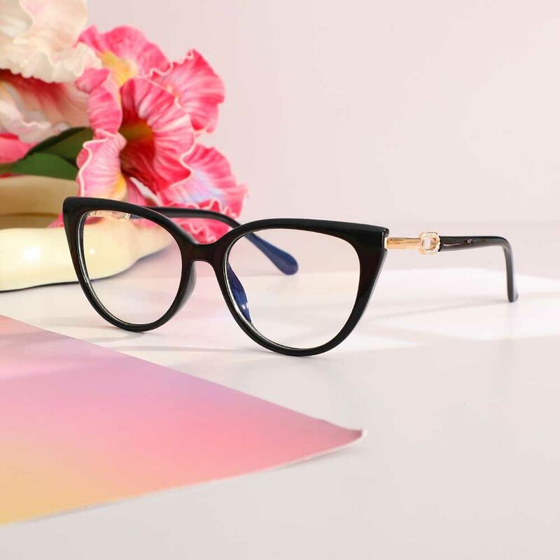 Lunettes de Vue Betsy Cat Eye Noir