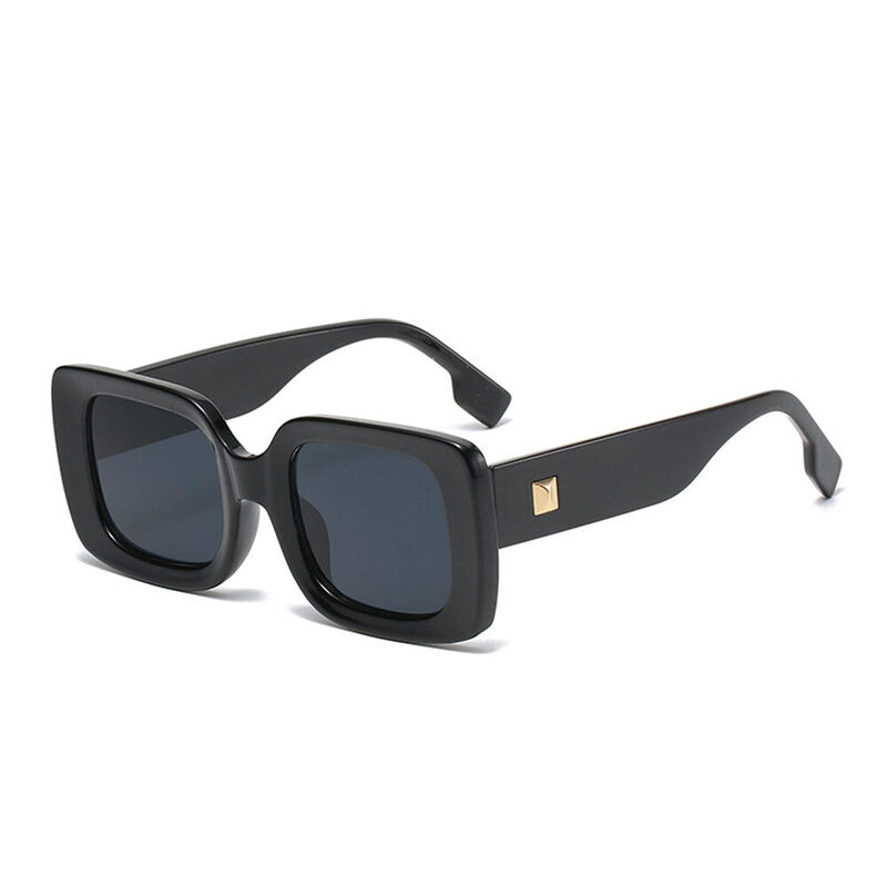 Monterey Square Black Sunglasses