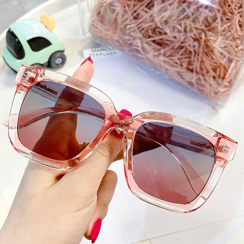 Abigail Square Pink Sunglasses