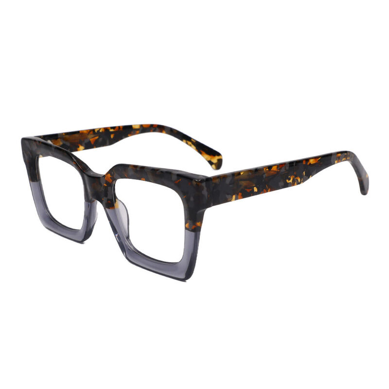 Stewa Square Gray Glasses