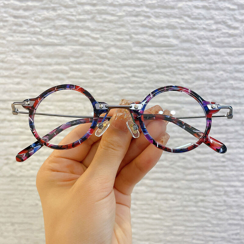 Clarep Round Purple Glasses