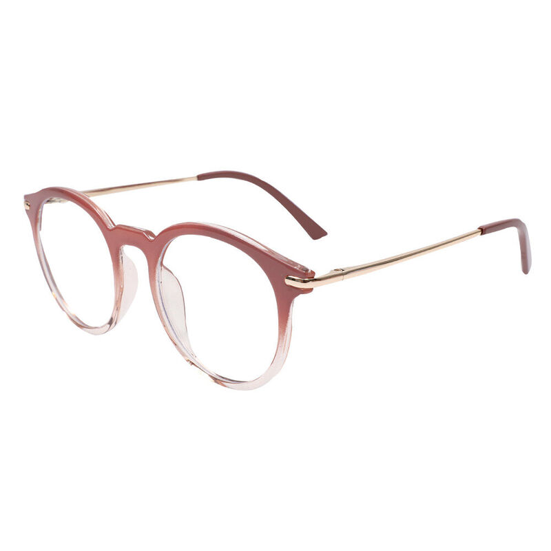 Aaro Round Brown Glasses